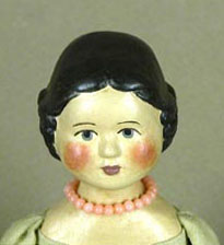 Hitty Doll with Coral Beads by Gail Wilson